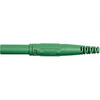 66.9196-25, Stäubli XL-410 - Лабораторный штекер, Ø-контакта: 4 мм, зеленый : 1 шт.