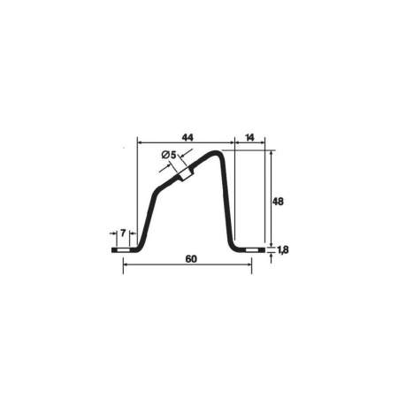 Направляющая HellermannTyton 181-47501 HB5-ST-WC