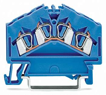 Клемма WAGO 280-656, 4 pin, 0.08мм² - 2.50мм², 800В, 24А, конф: N, (100 шт)