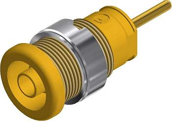 972359103, SKS-HIRSCHMANN SEB 2630 S1,9 - Лабораторное гнездо, Ø-контакта: 4 мм, желтый : 1 шт.