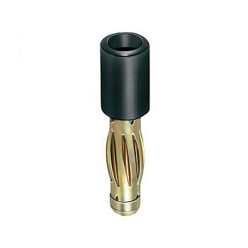 24.0106-21, Stäubli R4/2-A - Штекерный разъем, черный : 1 шт.