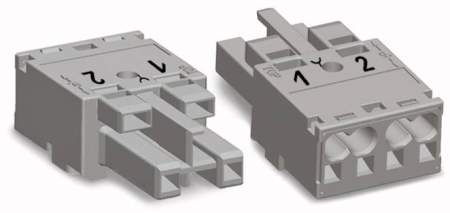 Разъем питания сети WAGO 770-282, 2 pin, 250В, 25А, (100 шт)