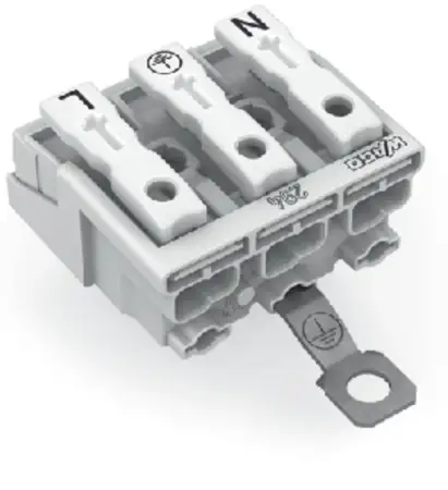 Разъем питания сети WAGO 294-4423, 3 pin, 0.5мм² - 1.5мм², 24А, (500 шт)