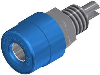 930176102, SKS-HIRSCHMANN BIL 20 - Лабораторное гнездо, Ø-контакта: 4 мм, синий : 1 шт.