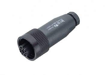 99-4222-00-04, BINDER - Круглый разъем, гнездо, контактов: 3 + PE : 1 шт.