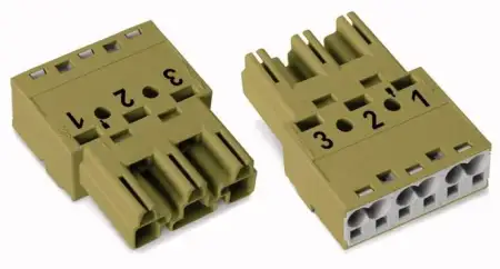 Разъем питания сети WAGO 770-273/071-000, 3 pin, 250В, 25А, (100 шт)