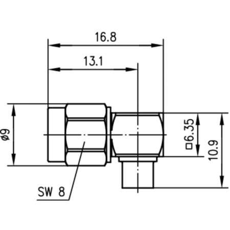 J01150A0141, Telegärtner - SMA-разъем, 50 Ом : 1 шт.