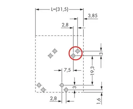 Быстроразъемная клемма WAGO 746-2303, 3 pin, 0.50мм² - 10.00мм², 1000В, CS: 7.50мм, (40 шт)