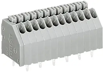 Быстроразъемная клемма WAGO 250-406, 6 pin, 0.14мм² - 0.50мм², 160В, 2А, CS: 2.50мм, (1 шт)