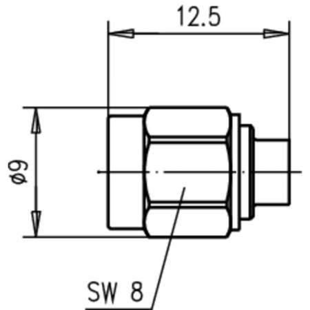 J01150A0121, Telegärtner - SMA-разъем, 50 Ом : 1 шт.