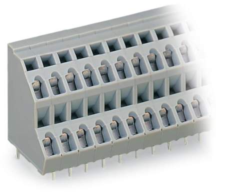 Двухуровневая клемма WAGO 736-203, 6 pin, 0.08мм² - 2.50мм², 320В, CS: 5мм, (112 шт)