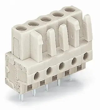 Розетка для подключения к печатной плате WAGO 722-140, 10 pin, 320В, 15А, CS: 5мм, (50 шт)