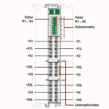 Модуль аналогового ввода ПЛК WAGO 750-450 