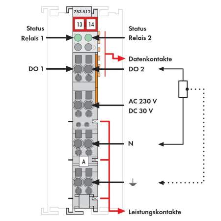 Модуль цифрового вывода ПЛК WAGO 753-512 