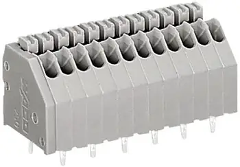 Быстроразъемная клемма WAGO 250-405, 5 pin, 0.14мм² - 0.50мм², 160В, 2А, CS: 2.50мм, (1 шт)