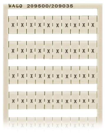 Этикетка WAGO 209-500/209-035, Оттиск: X, (5 шт)