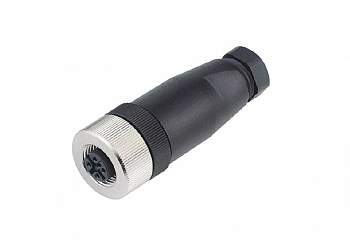 99-0524-14-04, BINDER - Круглый разъем, M12, гнездо, контактов: 4 : 1 шт.