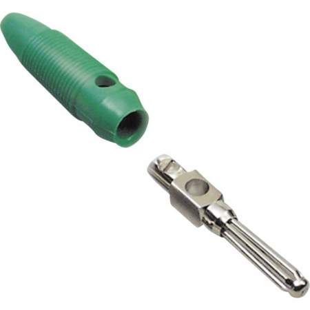 072161, BKL-ELECTRONIC - Пружинный штекер, Ø-контакта: 4 мм, зеленый : 1 шт.