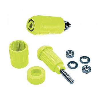 66.9684-24, Stäubli XUB-G - Лабораторное гнездо, Ø-контакта: 4 мм, желтый : 1 шт.