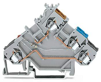 Клемма бесконтактного переключателя WAGO 280-560/281-434, 4 pin, 0.08мм² - 2.50мм², 24В, 20А, конф: L, (50 шт)
