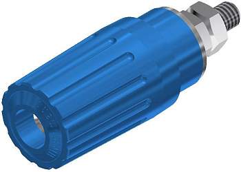 930757102, SKS-HIRSCHMANN PKI 100 - Полюсной зажим, 35 А, синий : 1 шт.