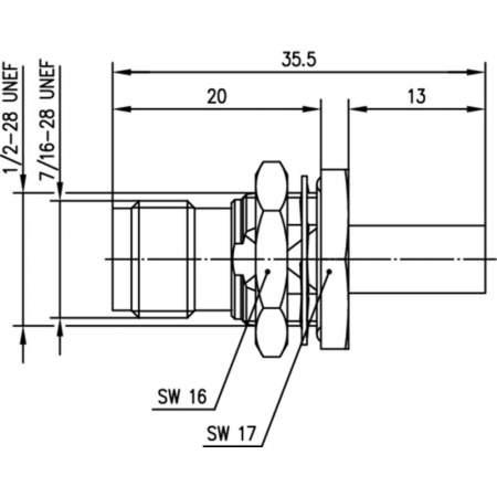 J01013A2260, Telegärtner - TNC-разъем, 75 Ом : 1 шт.
