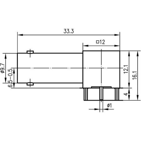 J01003A0030, Telegärtner - BNC-разъем, 75 Ом : 1 шт.