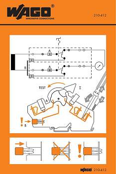 Наклейка с инструкцией WAGO 210-412, (1000 шт)