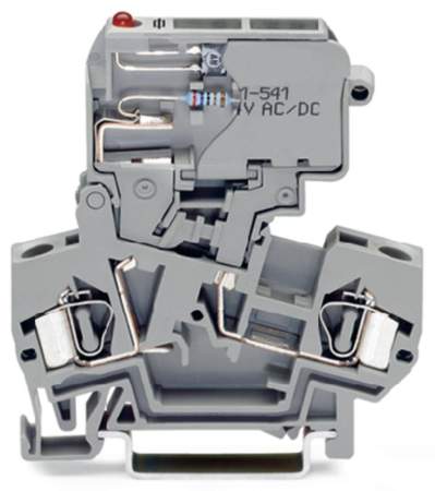 Клемма предохранителя WAGO 281-612/281-541, 2 pin, 0.08мм² - 4мм², 800В, 10А, конф: L, (50 шт)