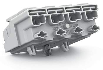 Разъем питания сети WAGO 294-5124, 4 pin, 0.5мм² - 1.5мм², 24А, (500 шт)