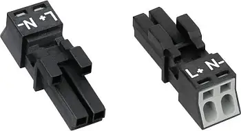 Разъем питания сети WAGO 890-202, 2 pin, 0.25мм² - 1.5мм², 250В, 16А, (1 шт)