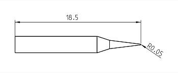 Паяльное жало Weller T0050103299 RTP 001 C NW