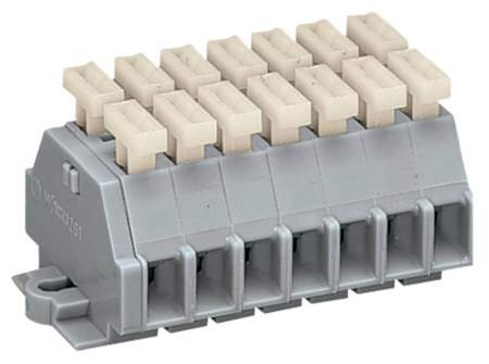 Клеммная колодка WAGO 261-107/341-000, 14 pin, 0.08мм² - 2.50мм², 500В, 24А, конф: L, (50 шт)