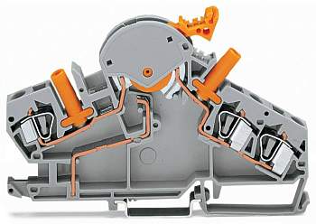 N клемма WAGO 282-870, 3 pin, 0.20мм² - 6мм², 500В, 30А, конф: L, (20 шт)
