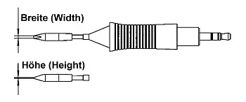 Паяльное жало Weller T0054460499N RTM 015 S