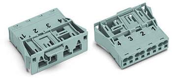 Разъем питания сети WAGO 770-754/060-000, 4 pin, 400В, 25А, (100 шт)