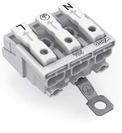 Разъем питания сети WAGO 294-4453, 3 pin, 0.5мм² - 1.5мм², 24А, (500 шт)