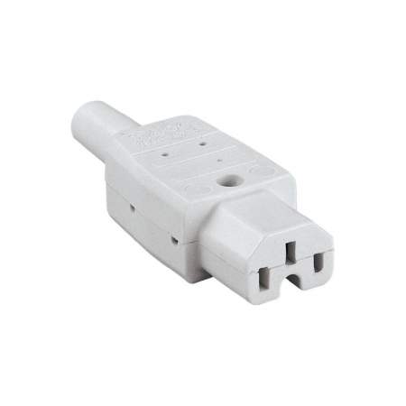 783/ws, KAISER - Вилка IEC C15, 10 А, белый : 1 шт.