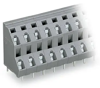 Двухуровневая клемма WAGO 736-556, 12 pin, 0.08мм² - 2.50мм², 630В, CS: 7.50мм, (42 шт)