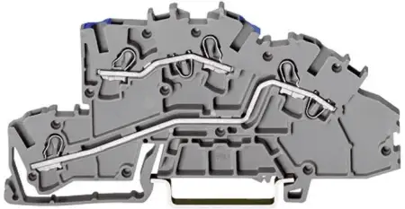 Промышленная клеммная колодка WAGO 2003-7649, 2 pin, 0.25мм² - 4мм², 400В, 32А, конф: N;L, (1 шт)