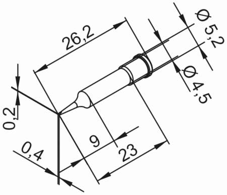 Паяльное жало Ersa 0102CDLF04 
