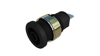 Безопасное гнездо SKS Hirschmann 935980847, SEB 2610 F4,8 Ni, Ø 4мм, 1000В, 32А, черный, (1 шт)