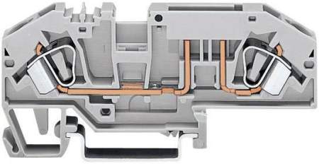 Клемма предохранителя WAGO 282-698/281-434,  - 6мм², 24В, 25А, (1 шт)