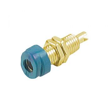 930175702, SKS-HIRSCHMANN BUG 10 Au - Лабораторное гнездо, Ø-контакта: 4 мм, синий : 1 шт.