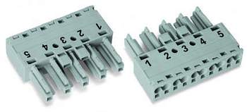 Разъем питания сети WAGO 770-245/060-000, 5 pin, 400В, 25А, (50 шт)