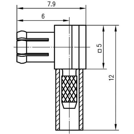 J01270A0211, Telegärtner - MCX-разъем, 50 Ом : 1 шт.