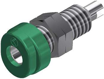 930175104, SKS-HIRSCHMANN BUG 10 - Лабораторное гнездо, Ø-контакта: 4 мм, зеленый : 1 шт.