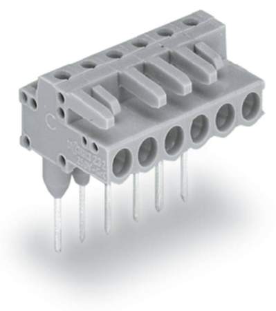 Розетка для подключения к печатной плате WAGO 232-234/005-000, 4 pin, 320В, CS: 5мм, (100 шт)