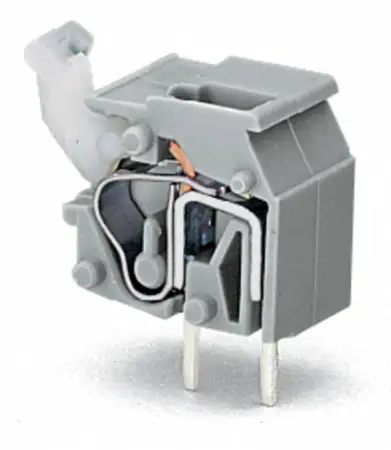 Быстроразъемная клемма WAGO 255-760, 1 pin, 0.08мм² - 2.50мм², 1000В, CS: 10мм;10.16мм, (300 шт)