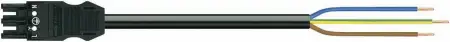 Кабель питания WAGO 771-9993/206-101, 2 pin,  - 1.5мм², 250В, вилка, конец кабеля, (1 шт)